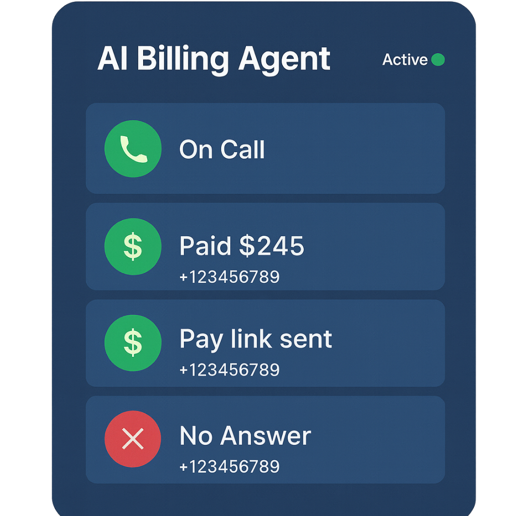AI billing assistant following up on invoices